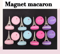 2 imanes Macarrones Souvenir de París