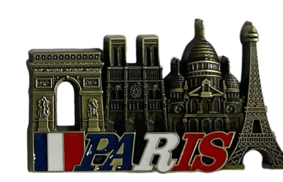 Imán Bandera Monumento De París