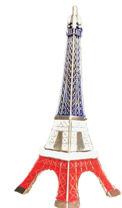 Imán Torre Eiffel tricolor 3D