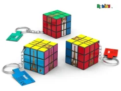 Llavero con el Cubo de Rubik y la Torre Eiffel