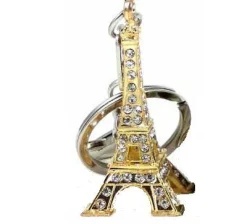 Llavero Torre Eiffel Dorado