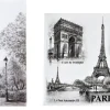2 magnétiques souvenirs de Paris Tour Eiffel monuments