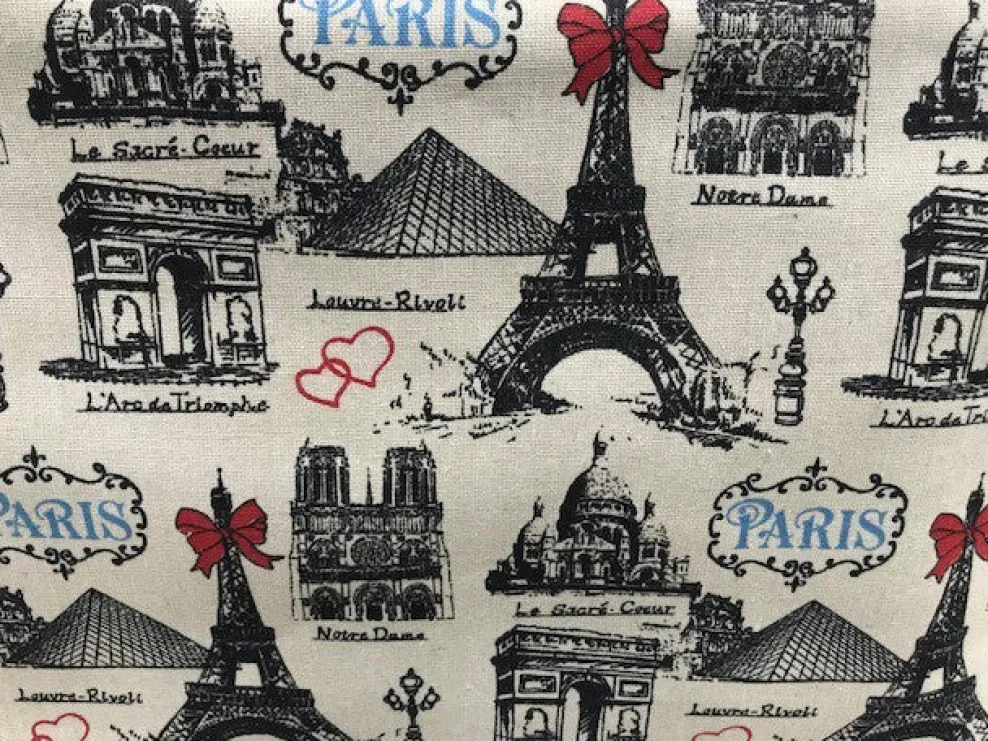 Maleta Souvenir de París Torre Eiffel y monumentos