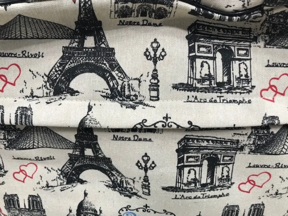 Maleta Souvenir de París Torre Eiffel y monumentos