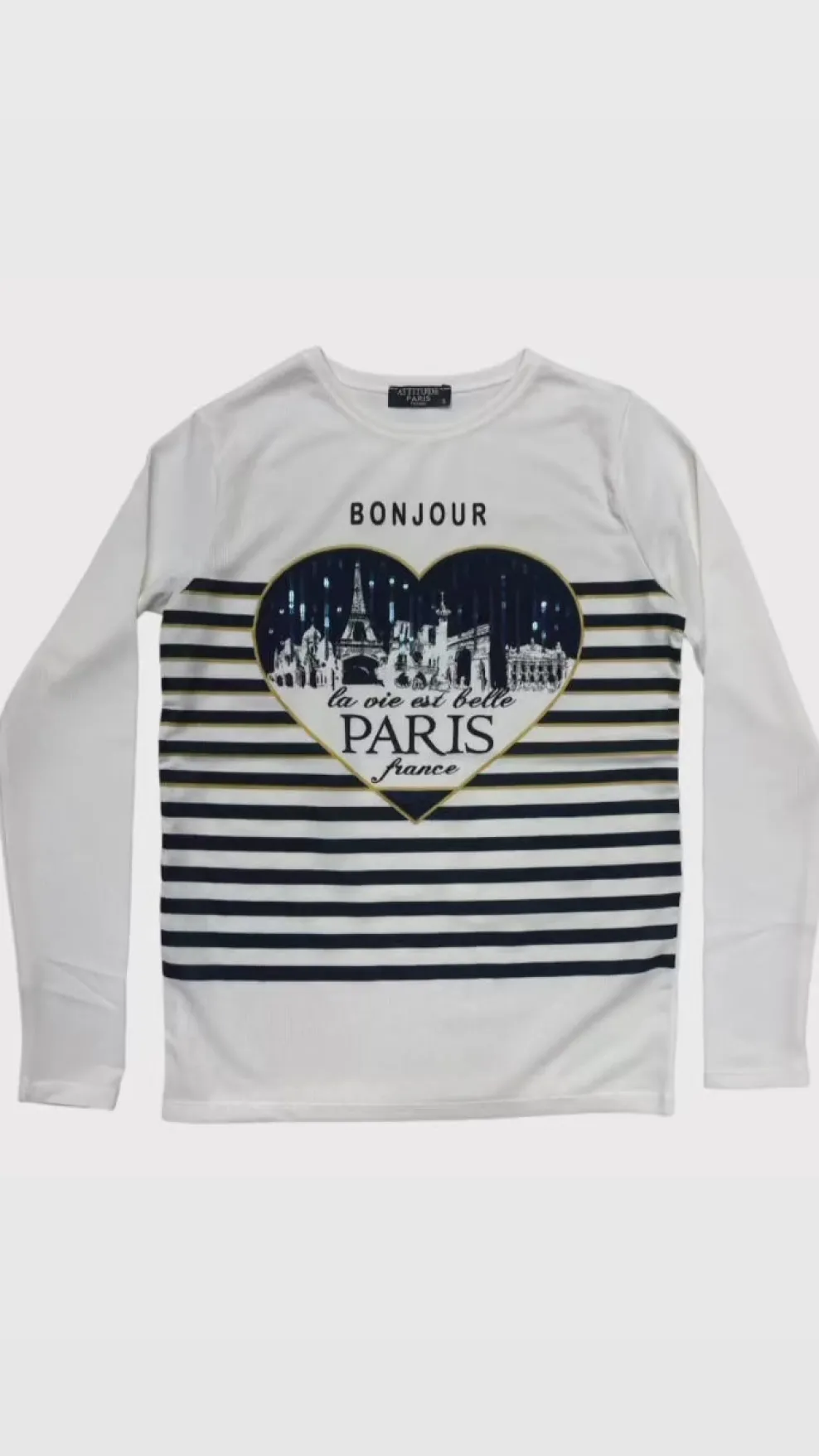 Manga larga París BONJOUR