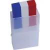 Maquillaje tricolor para hinchas de Francia