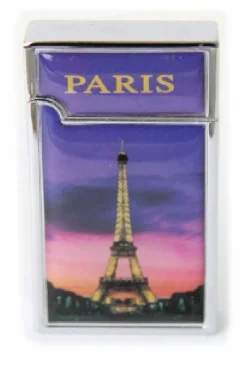 Mechero en metal Torre Eiffel París de noche