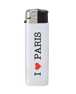 Mechero I love Paris Blanco