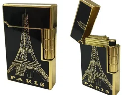 Mechero Torre Eiffel negro y dorado