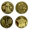 2 medallas de recuerdo de París