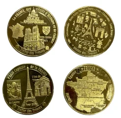 2 medallas de recuerdo de París