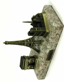 3 Monumentos de París 3D soporte de mármol