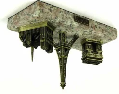 3 Monumentos de París 3D soporte de mármol