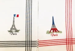 2 Paños Torre Eiffel París bordados