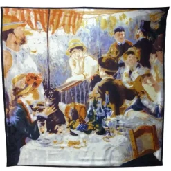 Pañuelo de seda El almuerzo de los remeros de Renoir