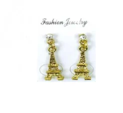 Pendientes dorados Torre Eiffel
