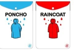 Poncho impermeable Torre Eiffel "Happy Days in Paris"