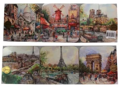 6 posavasos París romántico