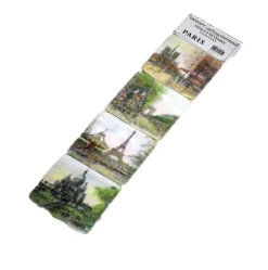 4 posavasos Souvenir de París