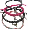 Pulsera Torre Eiffel algodón y metal
