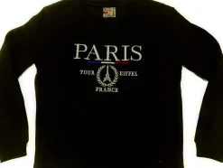 Sudadera bordada Paris FRANCE