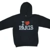 Sudadera I love Paris color violeta