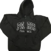 Sudadera París Francia bordado gris chiné