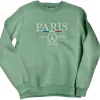 Sudadera París Francia Verde