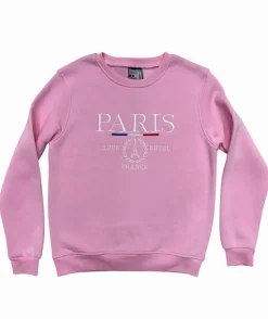 Sudadera París Torre Eiffel Rosa