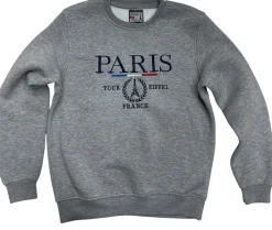 Sudadera París Torre Eiffel Gris