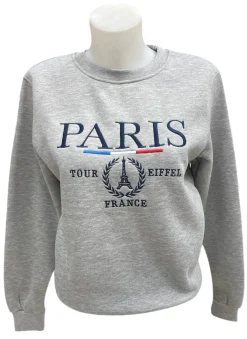 Sudadera París Torre Eiffel Gris
