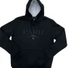 Sudadera Torre Eiffel París Negra