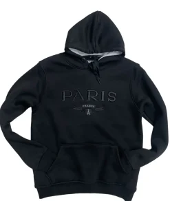 Sudadera Torre Eiffel París Negra