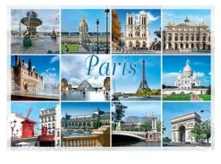Surtido de 10 tarjetas postales de París