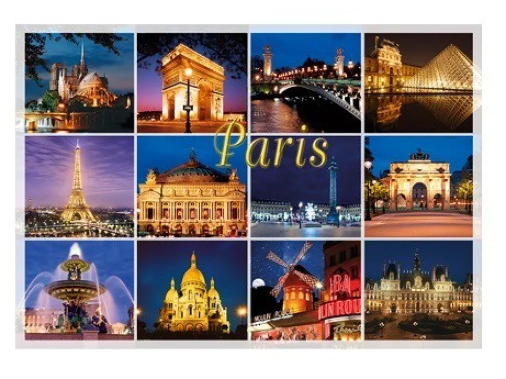 Surtido de 10 tarjetas postales de París
