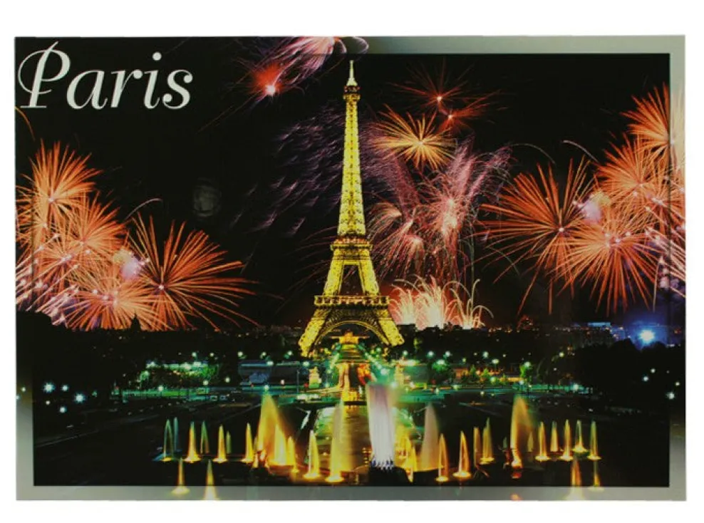 Tarjeta postal París en fiesta