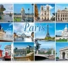 Tarjeta postal "Monumentos de París de día"