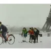 Tarjeta postal ski en París