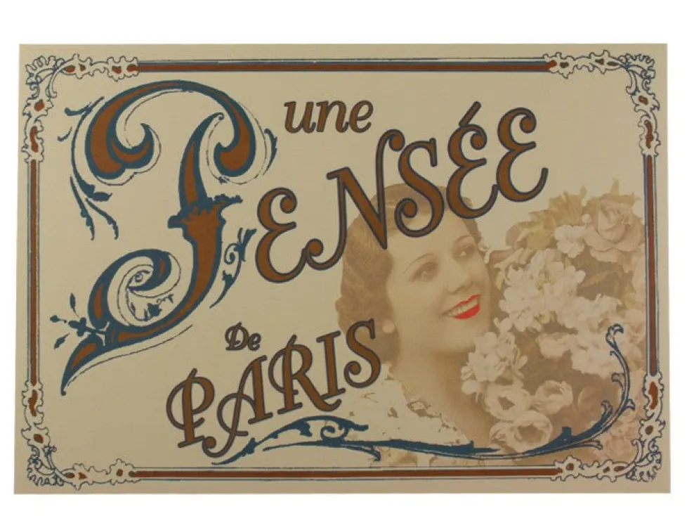 Tarjeta postal un pensamiento de París