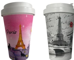 Taza de viaje Ecológica Souvenirs de París