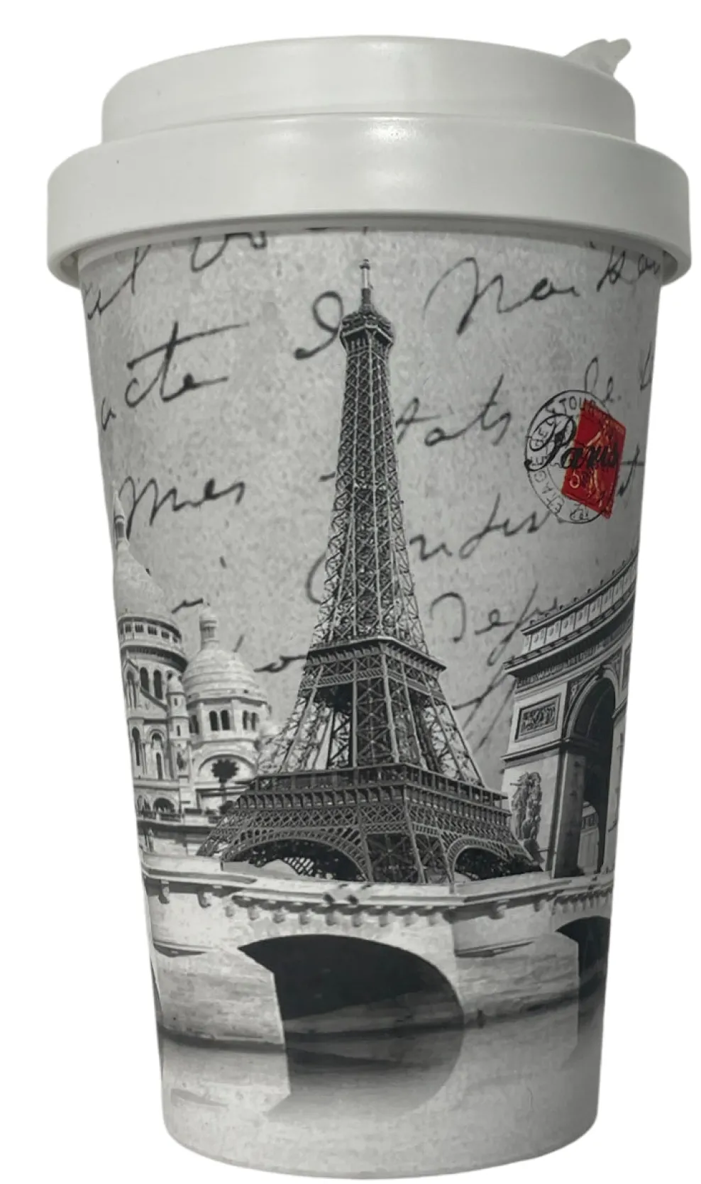 Taza de viaje Ecológica Souvenirs de París