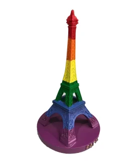 Torre Eiffel arco iris bandera gay