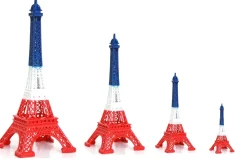 Torre Eiffel azul blanca roja