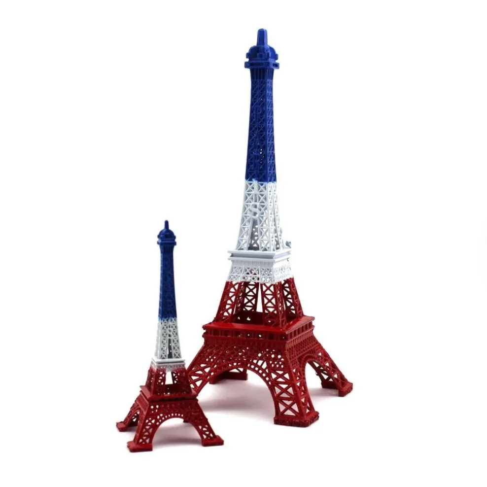 Torre Eiffel azul blanca roja