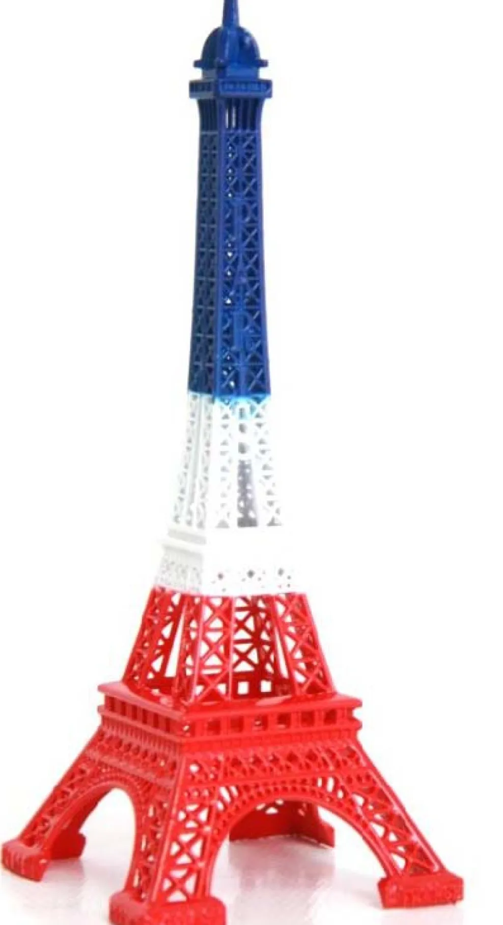 Torre Eiffel azul blanca roja