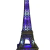 Torre Eiffel Brillante + LED 6 colores variados