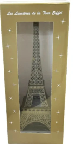 Torre Eiffel Brillante + LED 6 colores variados