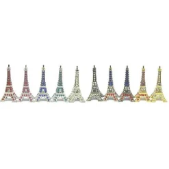 Torre Eiffel con brillantes multicolores