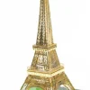 Torre Eiffel cristal dorada