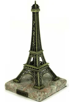 Torre Eiffel de metal 25cm  marbre
